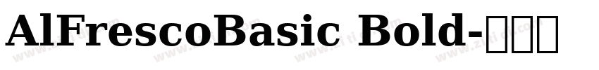 AlFrescoBasic Bold字体转换